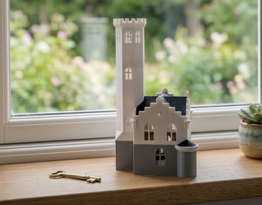 3D-utskriven lykta vinkel 1